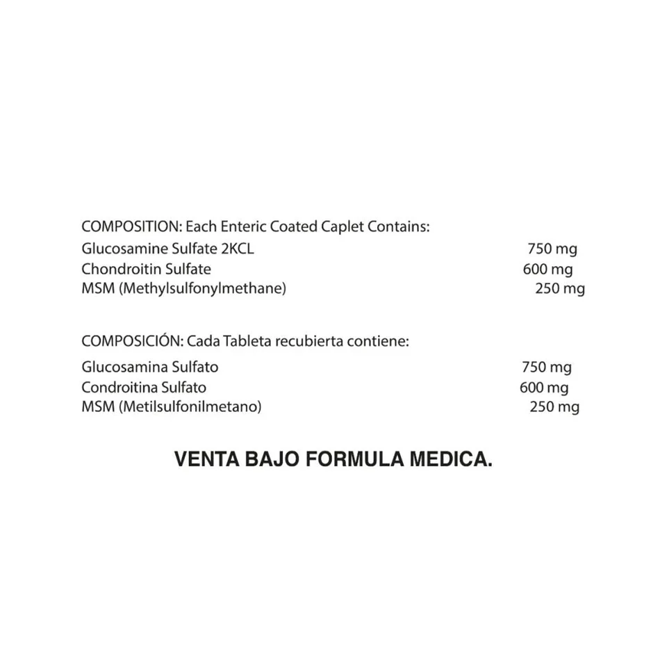 WellFlex™ Glucosamina + Condroitina + MSM · 60 Caplets - Image 2