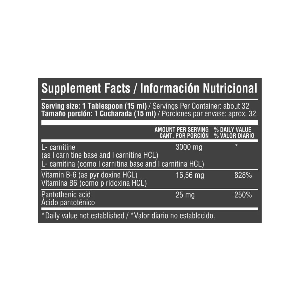 L-Carnitina Líquida 3.000 mg · 473 ml - Image 2