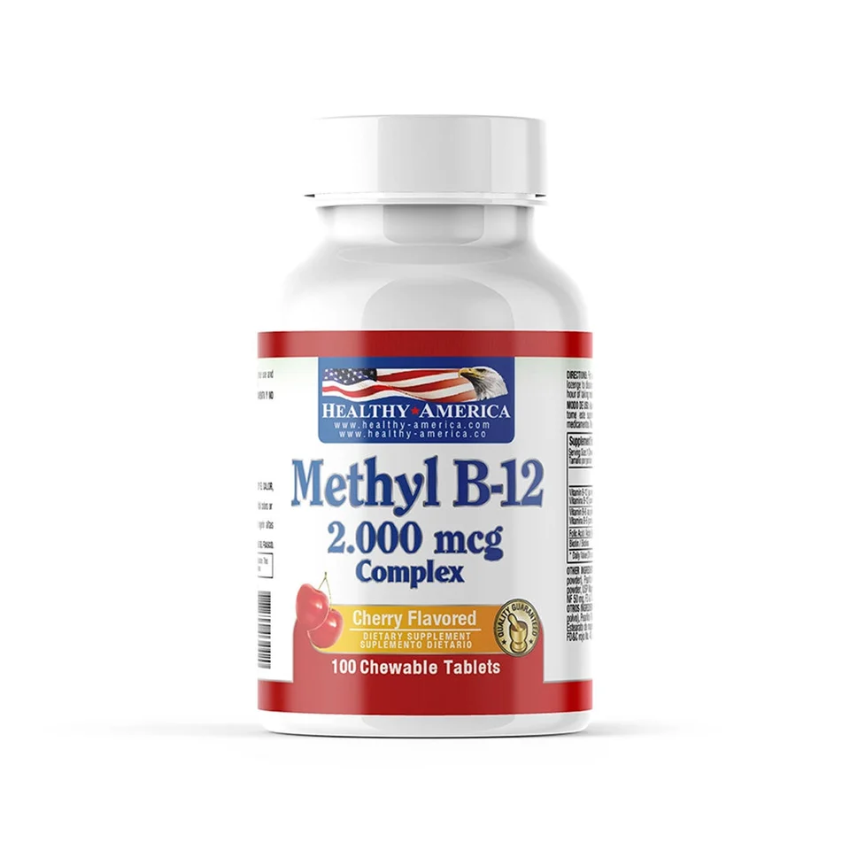 Vitamina B-12 Metilcobalamina 2.000 mcg · 100 pastillas sublinguales