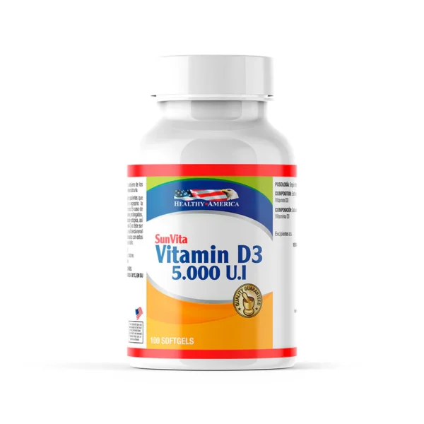 Vitamina D3 5.000 UI · 100 softgels