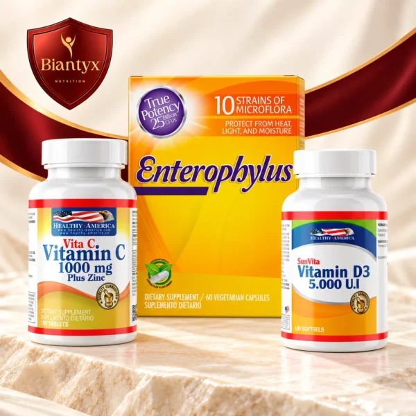 Kit Defensas Diarias · Vitamina C + Zinc + Vitamina D3 + Probióticos - productos del kit