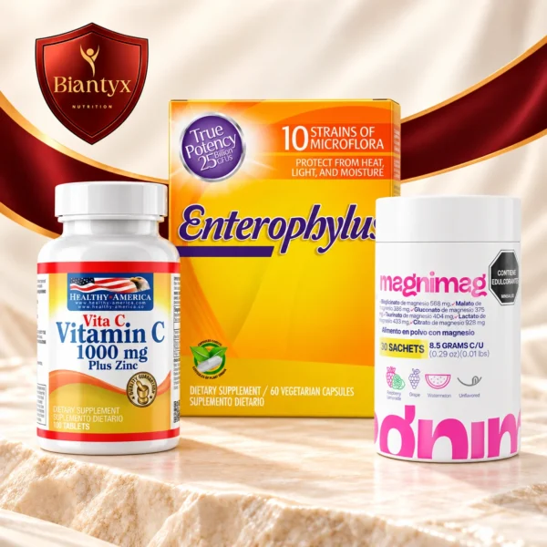 Kit Digestión & Microbiota · Probióticos + Magnesio + Vitamina C - productos del kit
